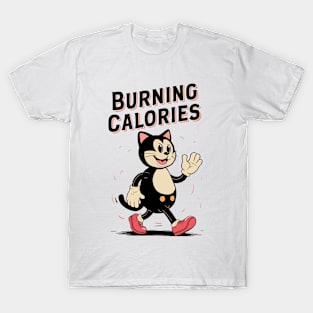 Cat Burning Calories T-Shirt